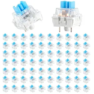 Mechanical Keyboard Switches, 72 count 3 PIN Blue Keyboard Clicker    Keyboards Clicky Switches for  Gaming Keyboards