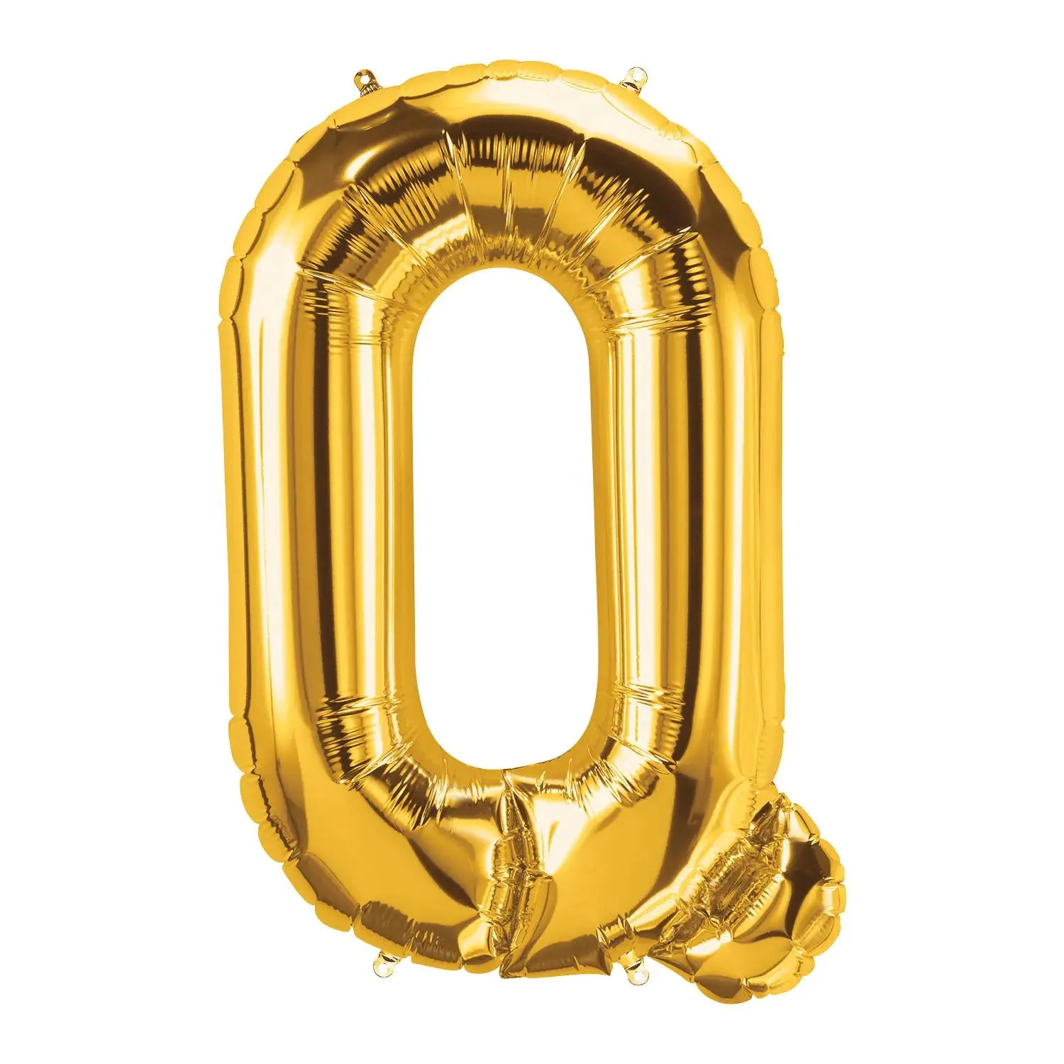 Q-Shaped Gold Letter 34" Mylar Balloon