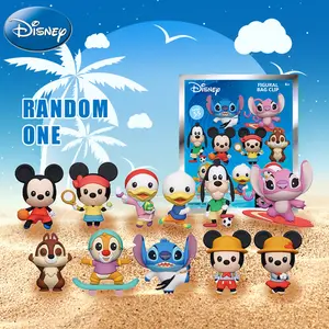 1PC Disney Official Authorized Mickey Minnie Stitch Sports Series 55 Blind Box Keychain Random Bag Buckle Graphic Bag Clip Cute Collectible Birthday Christmas New Year Gift