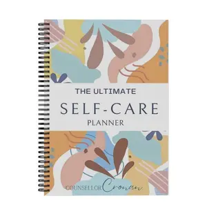 Self Care Journal, 1 Count Spiral Planner, Stress Management Manifestation Wellness Journal, Nutrition Planner, Therapy Planner, Office Supplies