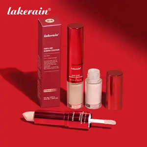 2 in 1 Glide&Hide Blurring Concealer, Full Coverage Concealer, Conceals Dark Circles and Wrinkles, Dual Liquid Tip & Balm Stick, Waterproof & Sweatproof, Smoothes & Brightens, Travel-Friendly Cosmetics