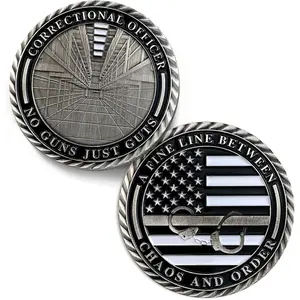 Delicate Thin Gray Line Challenge  - Correctional Officer Gray Prison    - Law Enforcement Corrections Officer Gifts -   Correctional Officers
