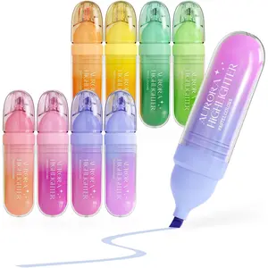 8 count Highlighters  Colors, Cute Pastel Highlighter Set, Quick-Dry, Soft Chisel Tip, No Bleed Highlighter, Aesthetic Highlighters for Christmas