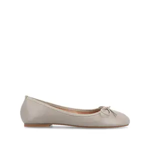 VIKA BALLET FLATS IN VEGAN LEATHER - Grey