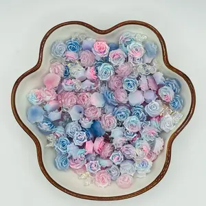 Shimmer Rose Mini Charms for DIY, No Hole, Nail Art, Nail Charms, Hobbies- 20ML
