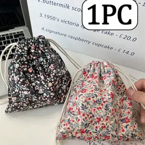 Mini Drawstring Makeup Bag, Portable Cosmetic Pouch, Women's Lipstick Storage, Party Gift, Wedding Candy Bag, Travel Essentials