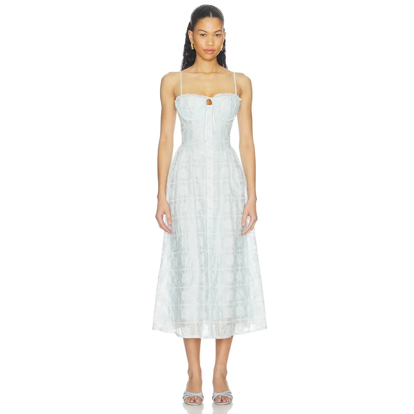 ASTR the Label Aubrey Dress in Powder Blue