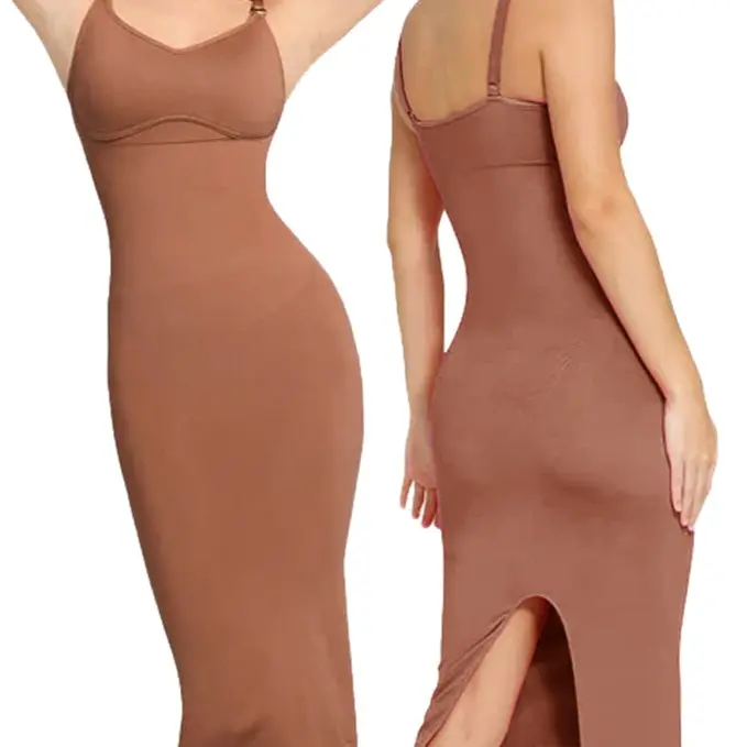 V-neck metal buckle shoulder strap-Coffee