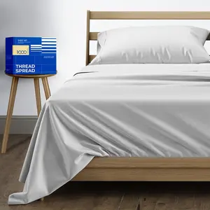 Soft & Cooling Egyptian Cotton Queen Sheets - Luxury. THREAD SPREAD Queen Sheets.