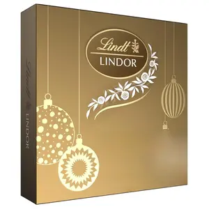 Lindt LINDOR Holiday Assorted Chocolate Candy Truffles Token Gift Box, 3.0 oz.