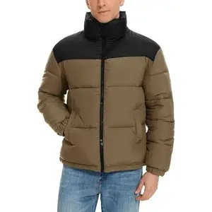 Men's Puffer Jacket Winter Coats Water Resistant Long Sleeve Zip Up Lightweight Quilted Down Jackets for Outdoor Activities & Daily Wear