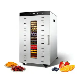 Hakka Stainless Steel Food Dehydrator 24 Layers Fruit Vegetable Dryer Machine, 2000W