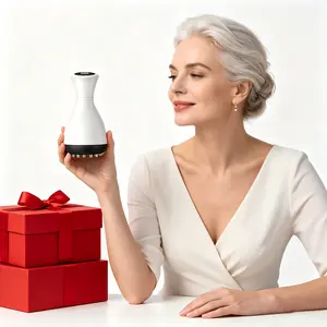 Electric Body Shaping Meridian Brush, Thermal Heating & Vibration Scraping Massage, Full Body Muscle Relief for Back Neck Shoulder Legs, Practical Household Relaxation Gift for Parents