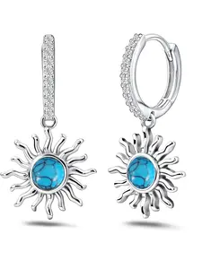 1 Pair Elegant Cubic Zirconia & Faux Opal Drop Earrings For Women For Mother's Day Gift Party Jewelry Dangle Earrings