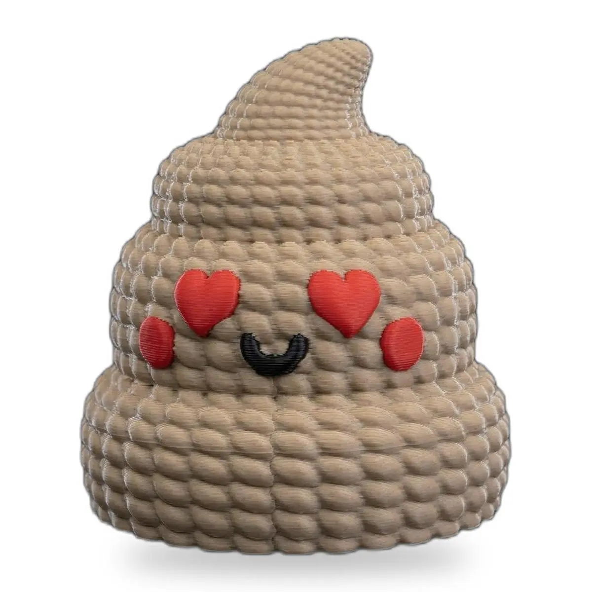 Funny Poop Storage Container with Lid Cute Heart Eyes Trinket Box Desk Candy Jar Gag Gift Decor Decorative Hand