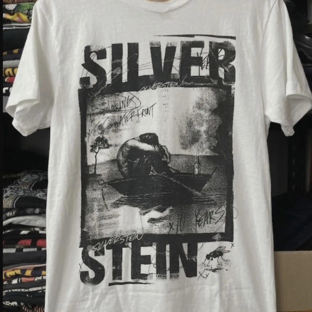 Reprinted Silverstein Band White T-Shirt, Cotton Unisex T-shirt, Gift For Fan