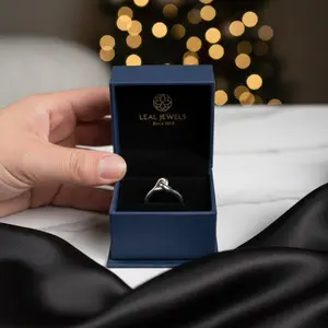 Leal Jewels Anillo de Nudito de Palta 950 Elegante Joyería de Plata 950 para Mujeres