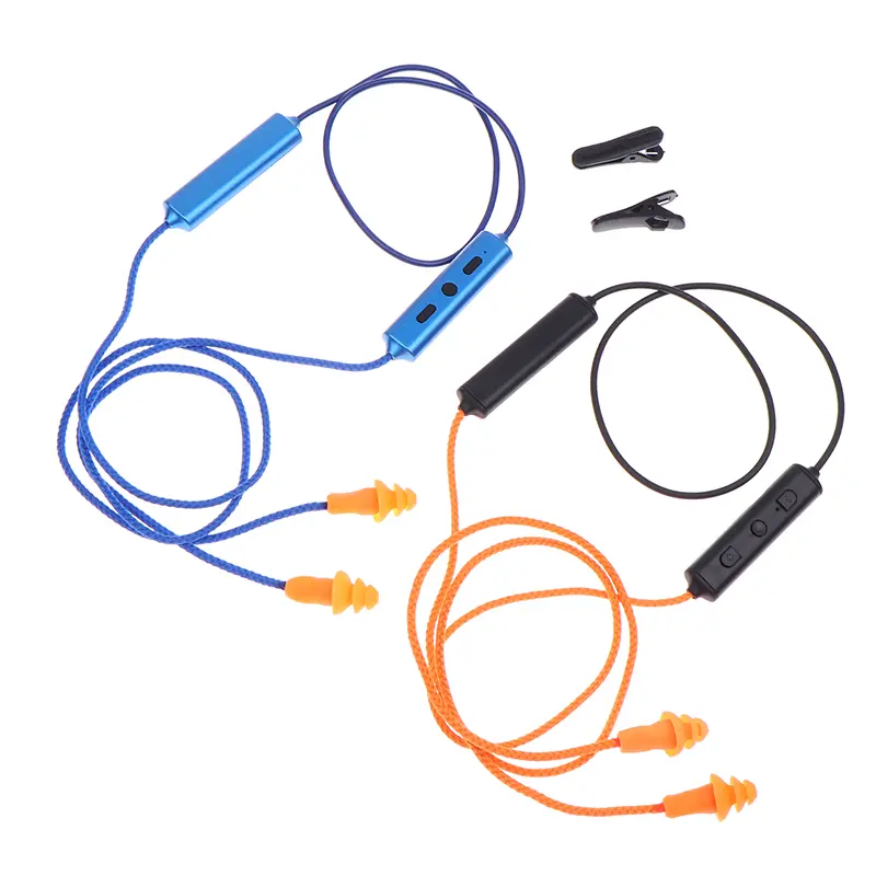 Wireless Noise-Cancelling Suppression Headset with Cotton Earplug & Adapter Cable, Wired Bluetooth Labor Protection Headphones for Work Silent Noise Reduction, Adapter Cable Noise Cancelling Headphones