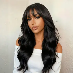 UNice Pre-Everything Fluffy Natural Loose Wave Wig with Curtain Bangs Glueless 13x4/7x5 HD Lace Human Hair Wigs Friendly for Beginners #SpringStatements