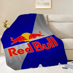1 piece R-Red bull blanket, available in multiple sizes, washable in a washing machine, a warm and comfortable decorative blanket, versatile gift blanket - home decoration accessories, comfortable home decoration