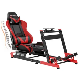 ARES WING Sim Racing Cockpit with Seat, Adjustable Driving Simulator Cockpit with Headrest & Lumbar Support, Sim Racing Rig for 16Nm Direct Drive Compatible with PC, PS5 and Xbox summerwins