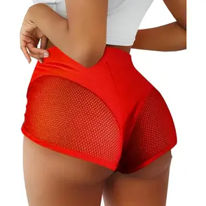 Women's Cut Out Yoga Shorts Scrunch Booty Hot Pants High Waist Gym Workout Active Butt Lifting Sports Leggings