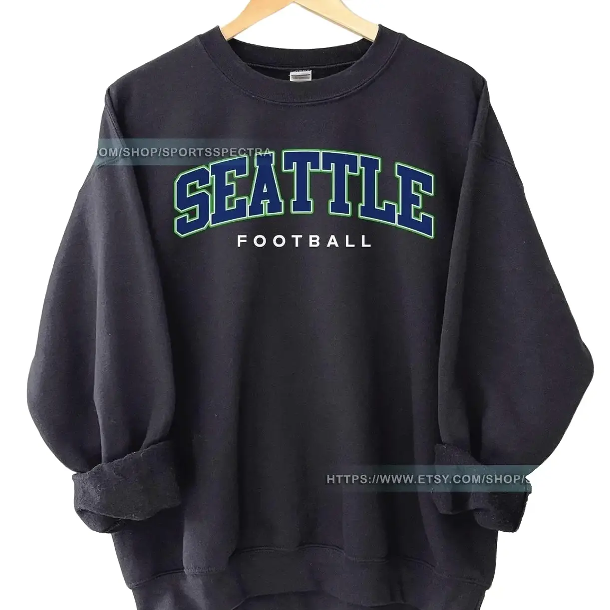 Seattle Football Vintage Sweatshirt,Seattle Seahawk Football Crewneck Sweatshirt, Seahawk Fan Gift, Retro Seattle Football FDA7