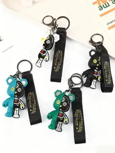 Personalized and fashionable mechanical teddy bear keychain ornament, suitable for daily wear, vacation and dating occasions, and also a surprising and exquisite small gift, Stylish keychain Teddy Keys