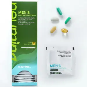Neumina Men's Daily Nutrition Packs for Liver Health Energy Production Bone & Nerve Function Stress Relief 30 Servings Made in USA Healthcare Natural Supplement Fitness Muscle