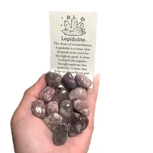Lepidolite Tumble Stone - Spiritual Healing Crystal Lepidolite Tumble Stone - Spiritual Healing Crystal