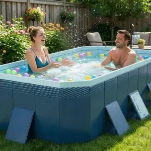 Easy Set-Up Outdoor Pool, Swimming Accessories for Water Sports & Outdoor Swimming Training
