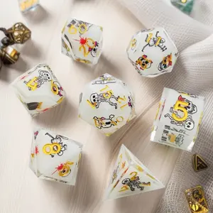 Resin Skull Multi-Sided Decorative Dice for DnD, Cthulhu Tabletop Games, and CoC Role-Playing (Toys & Hobbies, Board/Party Games for Adults)
