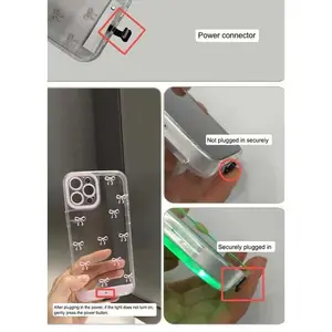 LED Love Light-Up Case | Stylish Protective Cover for iPhone 12-17 Pro/Pro Max