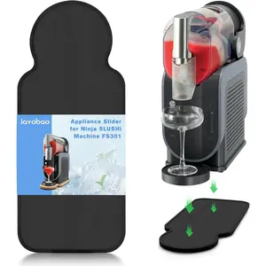 Slider Mat for Ninja Slushie Machine FS301, Bamboo Sliding Pad Slushy Machine for Home Slushie Maker Accessories, Black