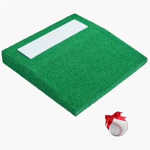 VEVOR Pitching Mound, Portable Baseball Pitcher's Mound, 31 in Indoor Outdoor Pitching Practice and Training Equipment, Softball Pitching Aids with Antifade Turf, Pitching Rubber, Carry Handle