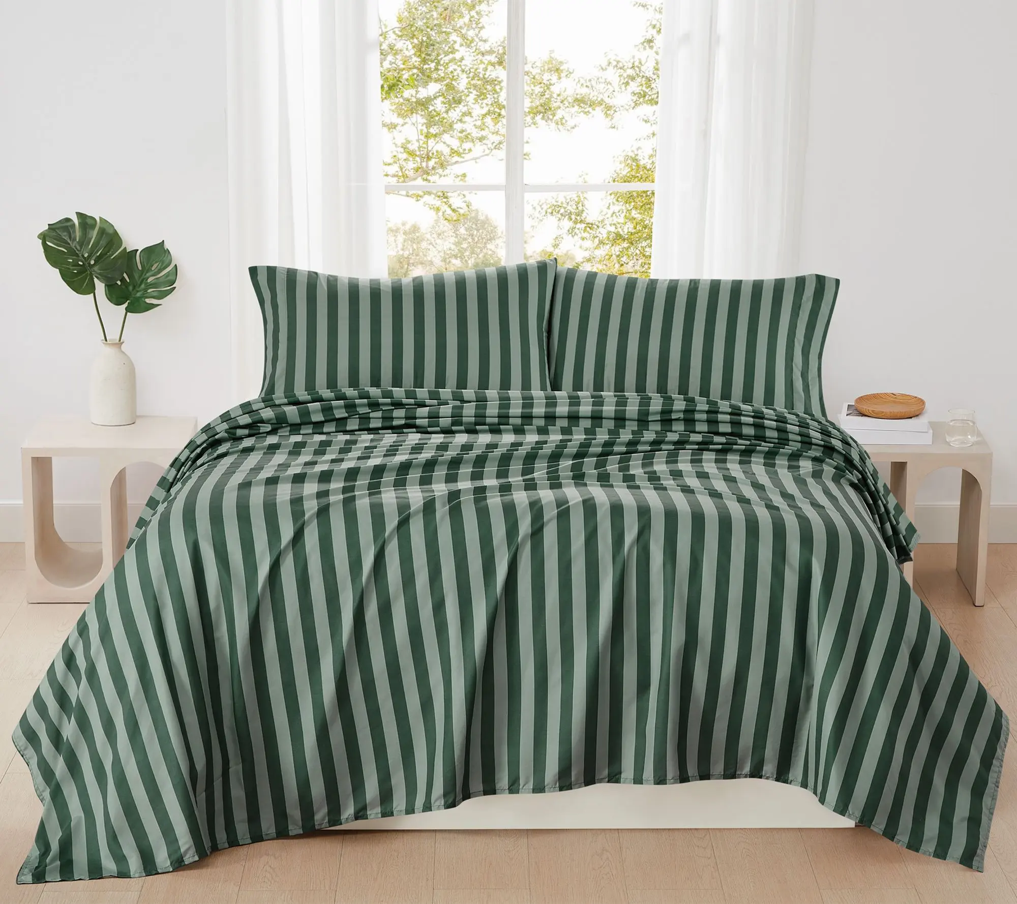 Truly Soft Weston Stripe 4 Piece Queen Sheet Set