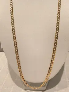 14K Gold | Classic Two-Tone Cuban Link Chain 20"