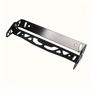 Universal Aluminum Car License Plate Frame, Jdm Racing Style Rotating Number Plate Holder, Adjustable Tag Stand, Automotive Accessories