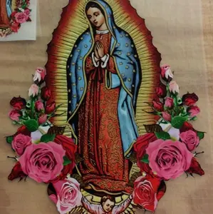 1 - DTF Ready to Heat Press Print - Our Lady Of Guafalupe Virgem Mary Colorful Religious Faith Transfer