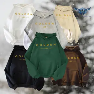 Cozy Golden Jungkook Hoodie | Unisex Loose-Fit Pullover | Casual Streetwear for Men and Women