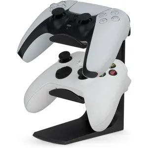 The Sentinel - Dual  Controller Stand for Desks, Universal Design for  Gamepads - Black