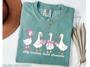 Comfort Colors Silly Teacher Goose Shirt, Back to School Shirt, Teacher Appreciation, Teacher Team Shirt, First Day Of School, Teacher Gift