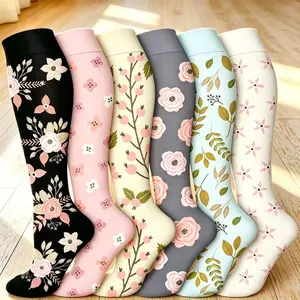 6 Pairs Unisex Compression Socks = Leg Relief All Day! Circulation, Graduated Support for Nurses, Running, Travel, Sports & Home