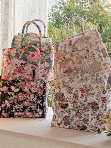 Car interior storage basket, home storage bag for clothes, Clothing Storage Organizer, books and work supplies, space-saving, multi-purpose car accessories portable storage box, floral dirty clothes storage basket, sweet and foldable, Multipurpose Storage