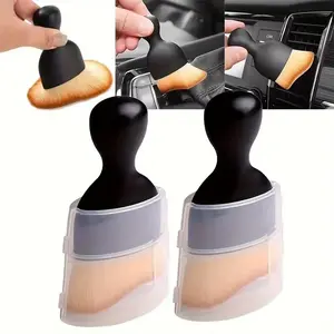 Ultra-Soft Bristle Car Cleaning Brush, Multi-Purpose Dust Removal Tool for Vent Ducts, Dashboard & Seats, Deep Clean Hard-To-Reach Areas