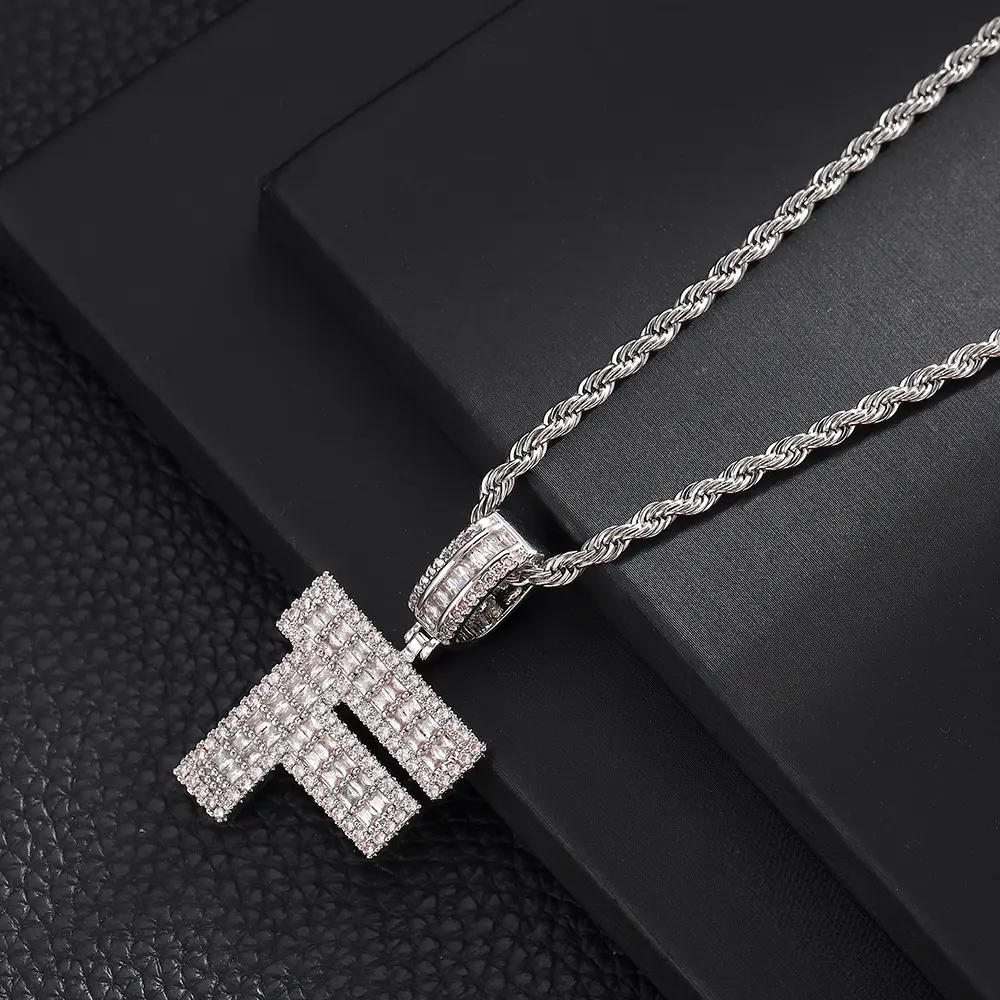 F+20inch Fried Dough Twists chain (silve