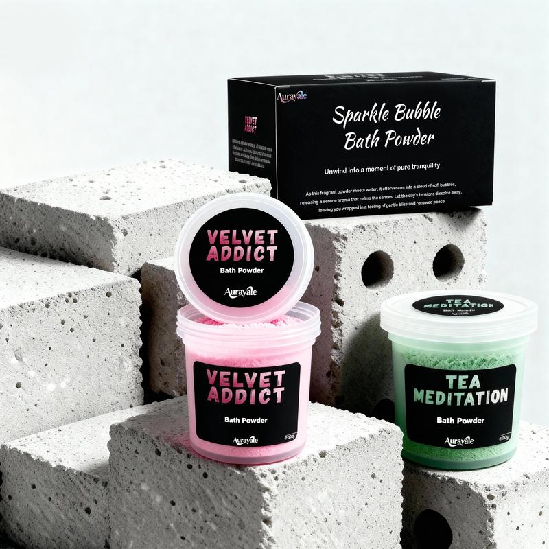 2PCS Sparkle Bath bomb Powder, Aesthetic Sparkle Bath Bomb Powder Gift Set, 2-Pack Pink & Green Glitter Bath Dust with Natural Essential Oils, Relaxing Spa Day Soak for Women, Christmas Self-Care Gift I