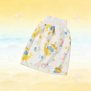 1pc Baby Anti-Leak Skirt for Potty Training, High Elastic Waistband for Comfortable Fit, Washable and Reusable, Easy Care for Moms