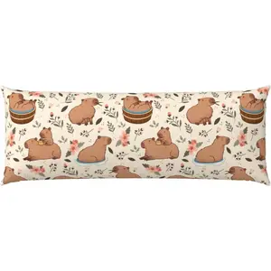 Body Pillow Pillowcase Cover with Hidden Zipper 20"x 54" Body Pillow Case Gifts for Women Men Boys Girls