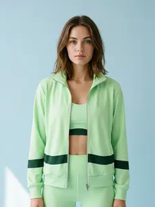 Glow Motion Track Jacket – Mint Surge